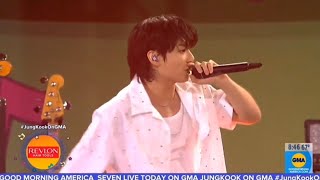 정국 GMA ‘Seven‘ 솔로데뷔 무대 풀버전 [upl. by Nylatsyrc]