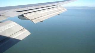 Landing at San Francisco Intl Airport  Clear Sky [upl. by Eiramenna322]