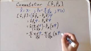 Commutator linear momentum and position [upl. by Nyret922]