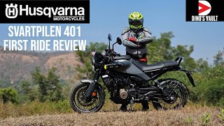 Husqvarna Svartpilen 401 First Ride Review India  Scrambler or a Roadster [upl. by Osner]