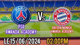 UMUKINO WAMBERE WAMATEKA MURI STADE AMAHORO PSG RWANDA ACADEMY VS BAYERN MUNICH RWANDA ACADEMY [upl. by Hsihsa983]