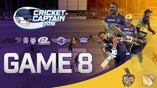 CRICKET CAPTAIN 2016  KOLKATA KNIGHT RIDERS IPL  GAME 8 RCB VS KKR [upl. by Dlareg]