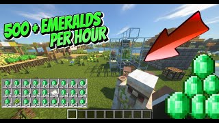 How to build Easy Emerald farm in Minecraft 2024 [upl. by Edahsalof]