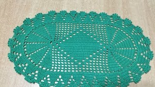 Tuto napperon ovale au crochet 22 [upl. by Mloclam]