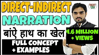 Direct and Indirect Speech in English Grammar  Narration in English Grammar  ChangesRulesConcept [upl. by Eednac]