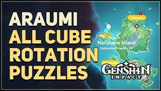 All Araumi Rotation Cube Puzzles Genshin Impact [upl. by Aicital110]