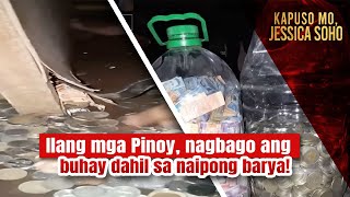 Ilang mga Pinoy nagbago ang buhay dahil sa naipong barya  Kapuso Mo Jessica Soho [upl. by Airekal]