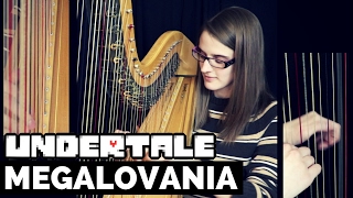 Megalovania  Undertale Harp Cover  SHEET MUSIC [upl. by Jaycee824]