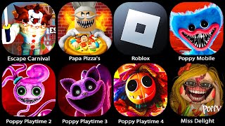 Poppy Playtime Chapter 3 MobilePoppy Playtime 1 2Poppy 4Roblox Escape The Carnival of Terror [upl. by Izawa]