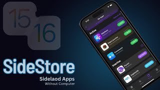 Install Apps on iPhone without PC  No Jailbreak  SideStore [upl. by Assisi]