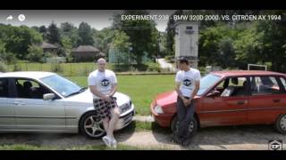 EXPERIMENT 238  BMW 320D 2000 VS CITROEN AX 1994 [upl. by Sowell908]