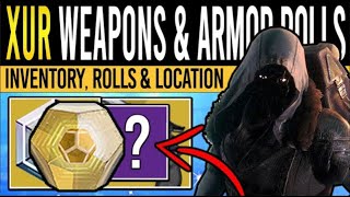 Destiny 2 XURS NEW WEAPONS amp RARE ARMOR 19th January Xur Inventory  Armor Loot amp Location [upl. by Josephine]