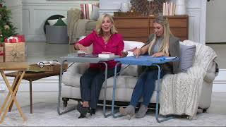 Table Mate XL Multipurpose Adjustable Folding Table on QVC [upl. by Yartnoed]