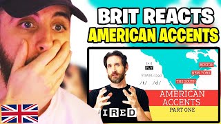 Brit Reacts to Accent Expert Gives a Tour of US Accents  Part One  WIRED [upl. by Notak]