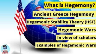 Hegemony Hegemonic Stability Theory Hegemonic Wars Ancient Greece Hegemony lR theoryUrdu Hindi [upl. by Grannie]