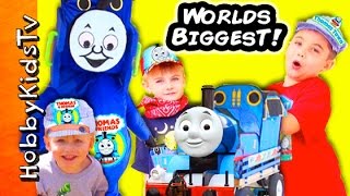 GIANT THOMAS Train Adventure all Aboard with HobbyKids [upl. by Gorga]