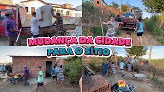 MUDANÇA DA CIDADE PARA O NOSSO SÍTIOTODA FAMÍLIA REUNIDA PARA O GRANDE DIATIA ESTÁ MUITO FELIZ [upl. by Yedok]