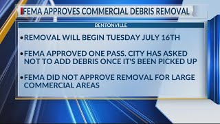 City of Bentonville initiates debris removal for commercial entities [upl. by Burk81]