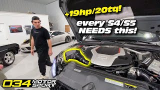 034 Motorsport P34 Cold Air Intake Install on the B9 Audi S5  Sounds Crazy [upl. by Relda592]