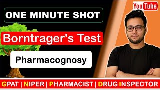 Borntragerss Test  Anthraquinone Glycosides  Pharmacognosy  GPAT  NIPER  PHARMACIST  DI [upl. by Dunaville]