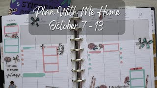 Plan With Me Home October 7  13 [upl. by Anavlis]