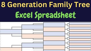 Create An 8Generation Family Tree In Excel [upl. by Hebbe140]