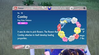 Shiny Comfey Event Mass Outbreak  Pokemon Scarlet amp Violet [upl. by Chloris]