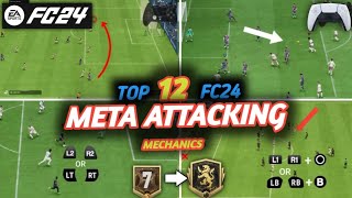 12 combined overpowered and effective attacking tricks on EA FC24deepresearcherFC [upl. by Digdirb]