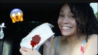 I Got My Period In The Car Prank On Boyfriend Cute Reaction [upl. by Ozzie137]