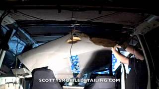 How to remove the front headliner part 4 of 6 [upl. by Neelrahc489]