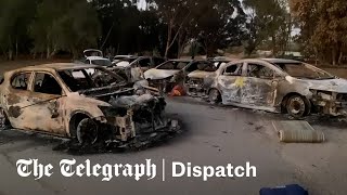 Israel IDF soldiers hunting Hamas terrorists at festival massacre site  Dispatch [upl. by Popper220]