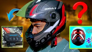 Calling helmet review  HEADFOX N2 Smart Bluetooth sba7 Calls  Music [upl. by Eiggep]