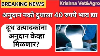 milk subsidyदूध उत्पादक शेतकऱ्यांना दुधाचे 5 रुपये व 7 रुपये अनुदान केव्हा मिळणारदूध अनुदान [upl. by Trebma186]