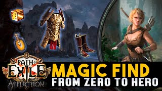 Pathfinder Caustic Arrow  How to Start Magic Find Part 2 Path Of Exile  Affliction 323 [upl. by Blockus715]