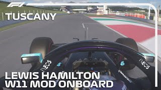 New Mercedes W11 Mod Assetto Corsa  Lewis Hamiltons Onboard Lap Mugello [upl. by Epilihp501]