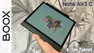 ONYX BOOX Note Air3 C  The TopNotch Color ePaper Notebook  Tablet eInk [upl. by Aicnom]