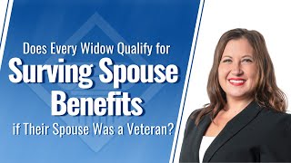 How does a widow qualify for DIC VA benefits if her deceased husband was a veteran [upl. by Ahsrop399]