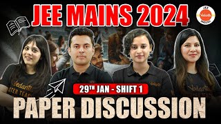 JEE Mains 2024  Paper Discussion  Jan 29th  Shift 1   Physics Chemistry Maths [upl. by Cherri]