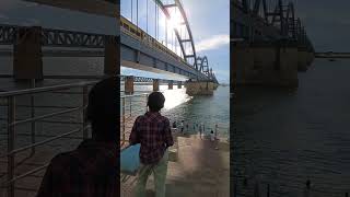 Awesome Train passing on Godavari Bridge [upl. by Parrisch]