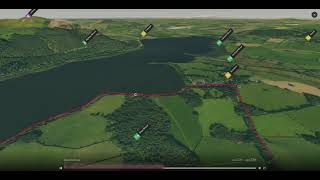 Bassenthwaite Lake Northern Lake District  3D flythrough [upl. by Dyane]