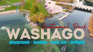 Lylas FunFilled Birthday Boating at Washago Centennial Park  Ontario [upl. by Stockwell145]