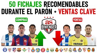 🚀 50 FICHAJES RECOMENDABLES  VENTAS CLAVE DURANTE EL PARÓN  📋 BIWENGER 2425 [upl. by Ddat701]