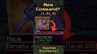 New CUSTOM ENCHANTS Command minecraft commandblock commandbox [upl. by Bik569]