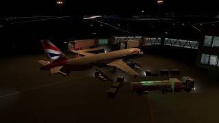 X Plane 12 EKCHEGLL A320200 Night Flight [upl. by Irelav]