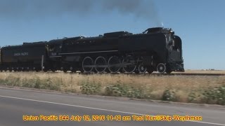 Union Pacific 844 Test Run to Greeley July 12 2016 1112am [upl. by Jonati]