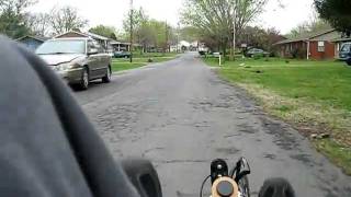 Recumbent Trike Dog Attack 20110326 [upl. by Omolhs]