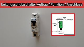 Leitungsschutzschalter – Aufbau – Funktion  LS Schalter  Sicherungsautomat anschließen [upl. by Neened]