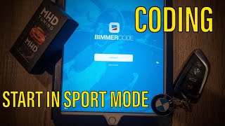 CODING A G20 TO START IN SPORT MODE  Bimmercode MHD [upl. by Relyk]