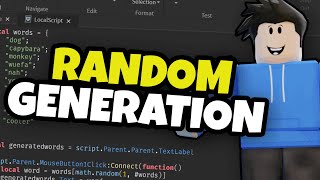 How to use mathrandom in Roblox Studio RANDOM GENERATION  ScriptBLOX [upl. by Lamp]