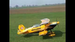 Pitts S2S Bulldog II gas engine powered RC model 2009 [upl. by Carlynne820]